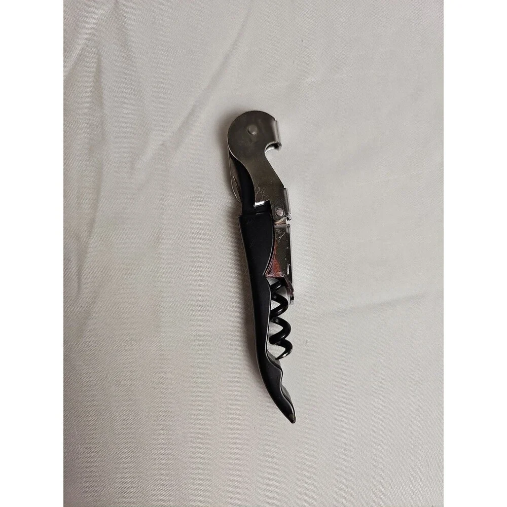 Mercer Culinary Waiter's Corkscrew Wine Bottle Opener Set of 2 Black